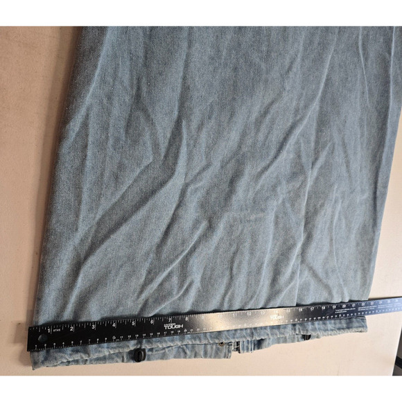 Zaful Forever Young Denim Jacket Women's XXL Lt Blue Zip Snap Patch Collar NWT - Picture 9 of 16